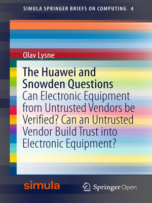 cover image of The Huawei and Snowden Questions
